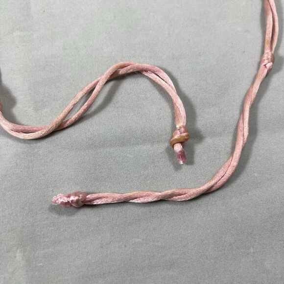 Vintage  Jewelry Organizer 8 Pockets Travel Case Drawstring Bag Floral Pink - Picture 3 of 10